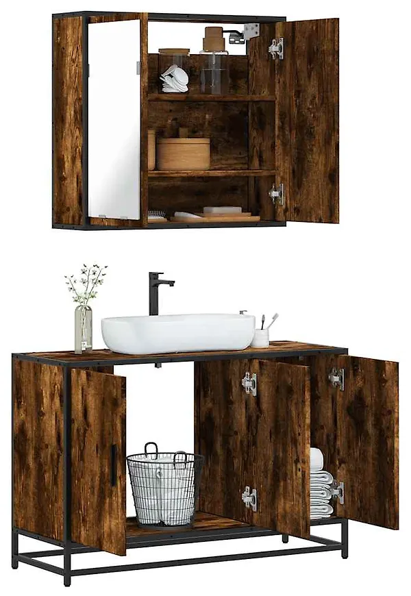 Badrumsmöbel i ek som passar perfekt till hösten 2025!