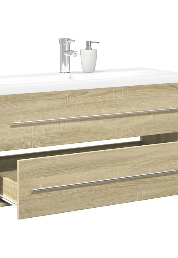 Trendig brun möbel i ek från vidaXL.