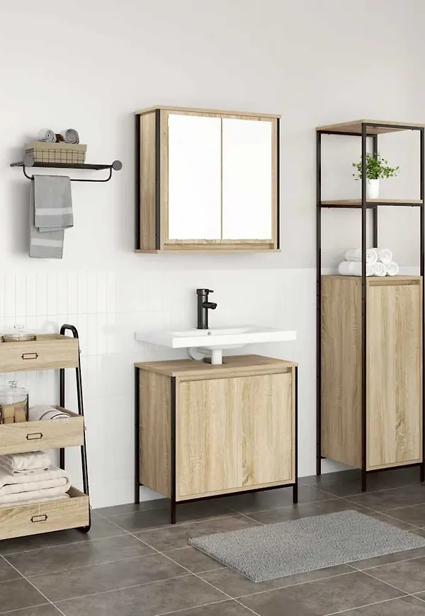 Jättesnygg vidaxl skåp i brun färg gjord i ek.