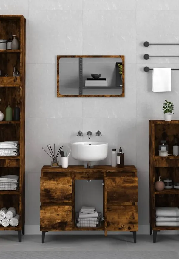 Brun badrumsmöbel som passar perfekt till hösten 2025!