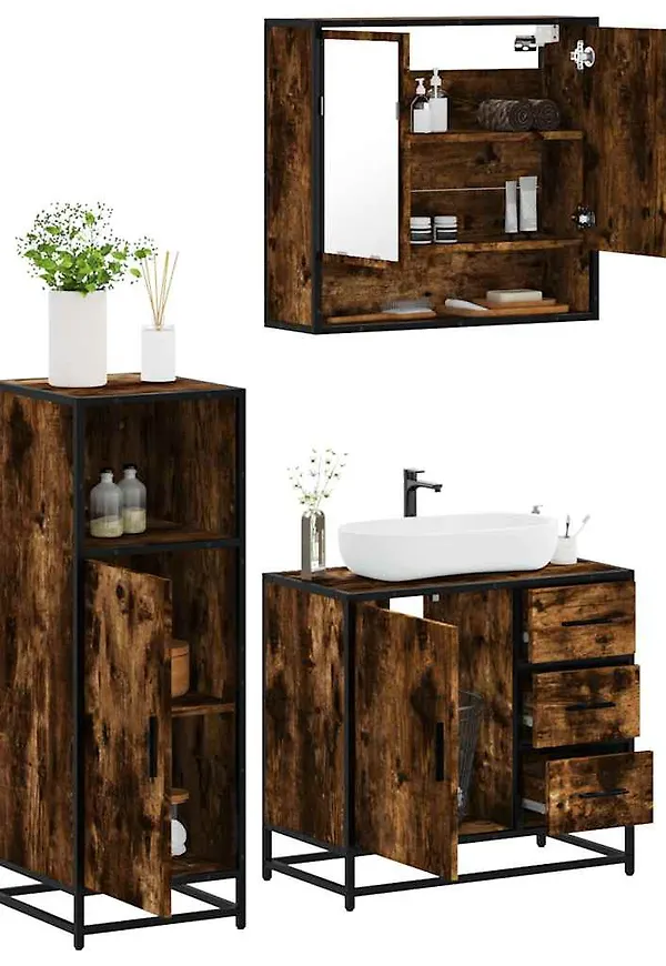 Riktigt fin brun möbel i ek från vidaXL.