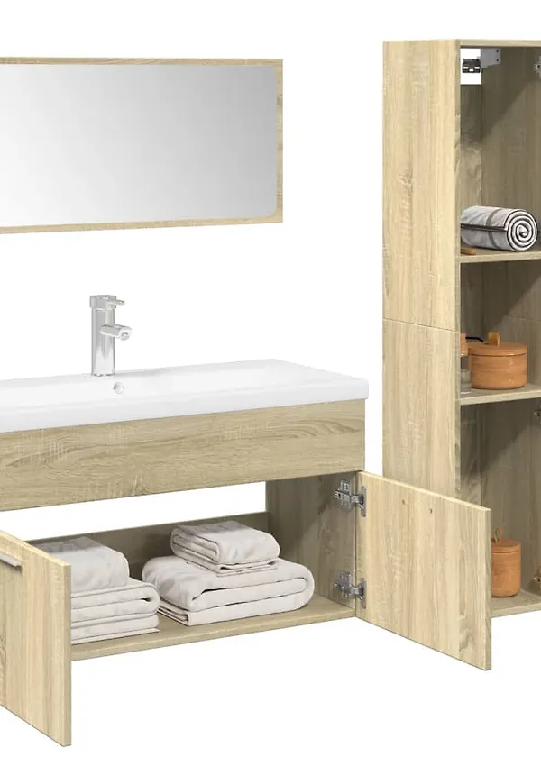 Cool brun möbel i ek från vidaXL.