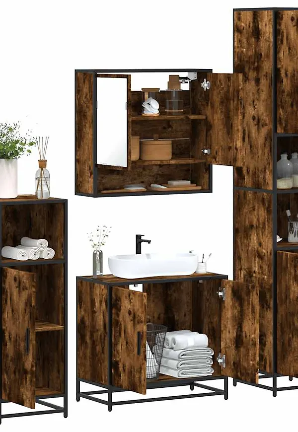 Brun vidaXL-ekmöbel i mysig modell.