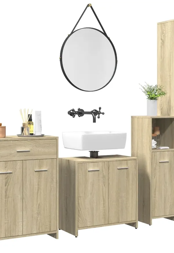 Stilriktig ekmöbel i brunt från vidaXL.