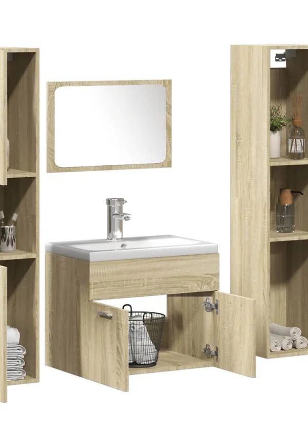 Badrumsmöbel i ek som passar perfekt till hösten 2025!