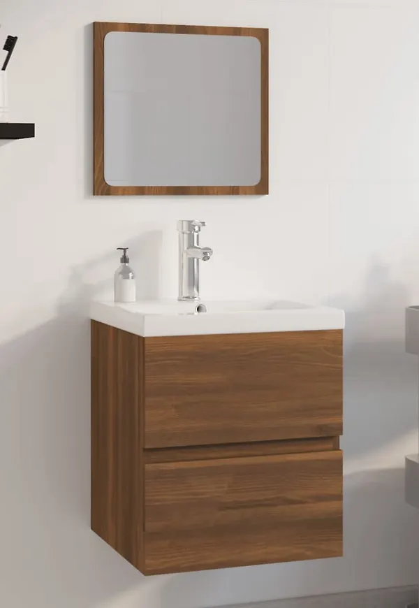 Komfortabel vidaxl möbel i brun färg gjord i ek.