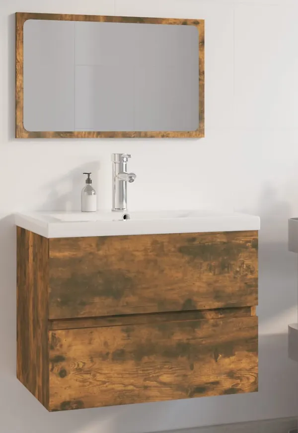 Brun badrumsmöbel som passar perfekt till hösten 2025!