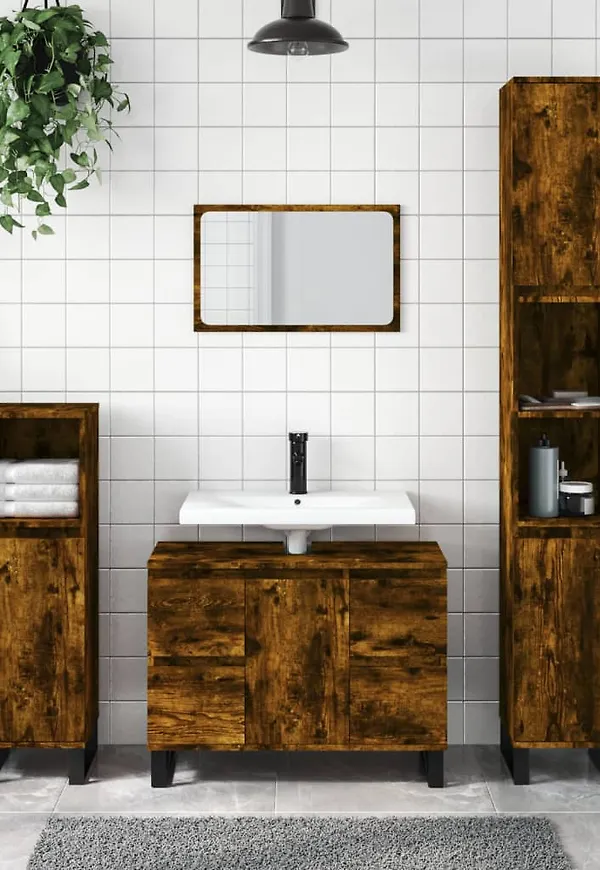 Supersnygg brun skåp i ek 2025 från vidaXL.