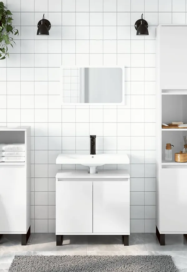 Riktigt snygg vit skåp i järn från vidaXL.