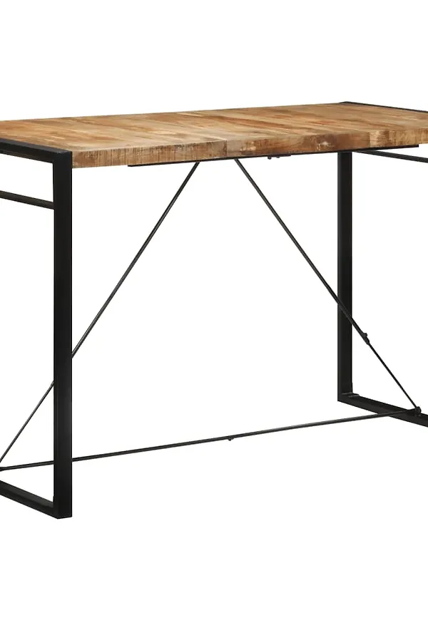 Brun vidaXL-järnbord i supersnygg modell.