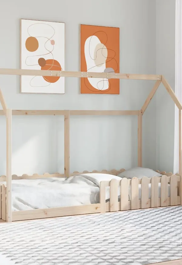 Superfin sängram i brunt från vidaXL.