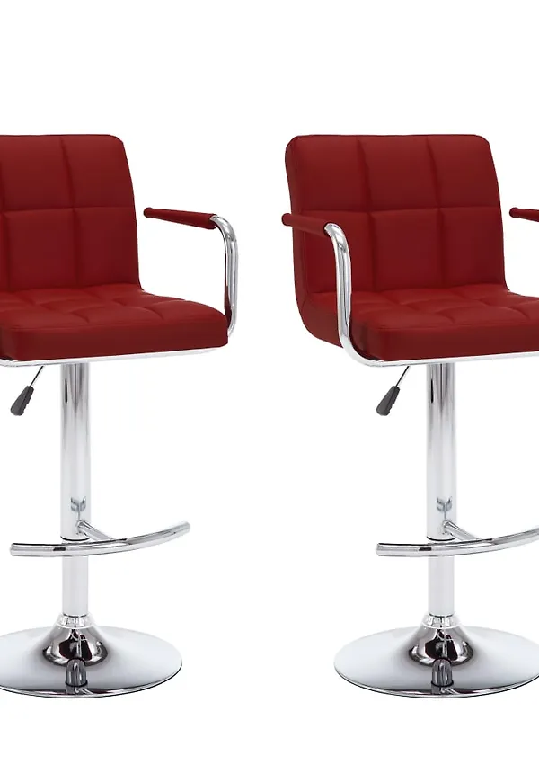 Röd vidaXL-barstol i snygg modell.