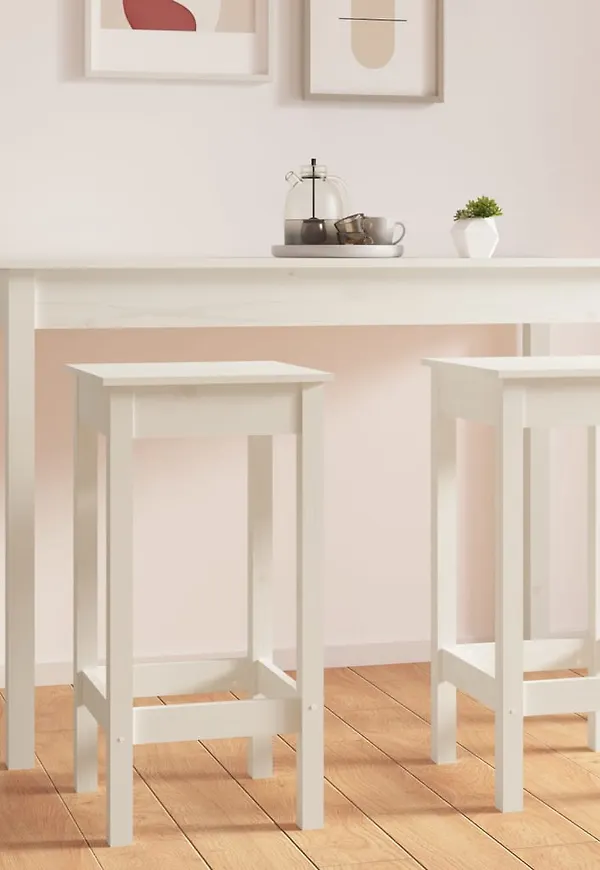 Supersnygg köksstol i vitt från vidaXL.