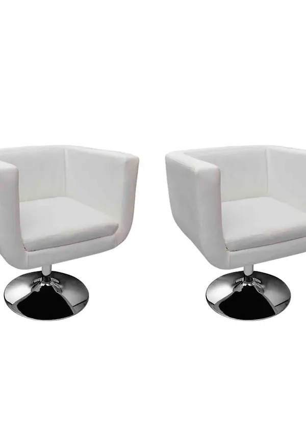 Mysig snurrfåtölj i bomull från vidaXL.