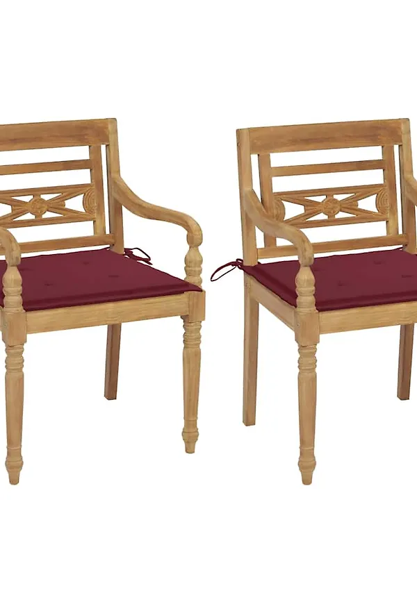 Superfin vidaxl möbel i röd färg gjord i teak.