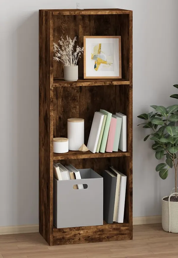 Brun vidaXL-ekhylla i supersnygg modell.