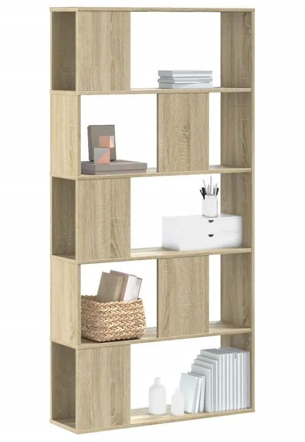 Smickrande brun hylla i ek från vidaXL.