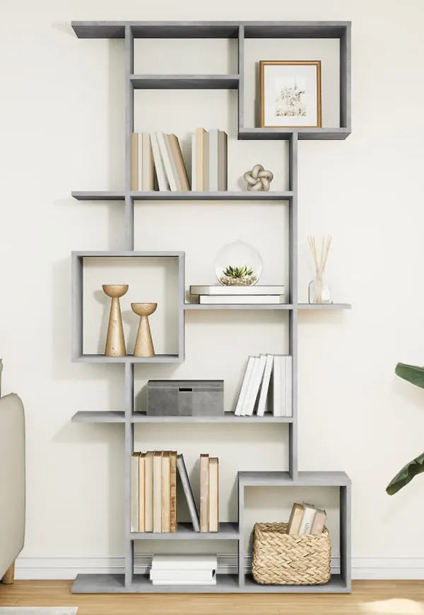 Smickrande grå bokhylla 2025 från vidaXL.
