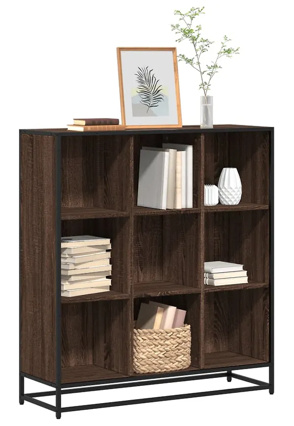 Modern hylla i brunt från vidaXL.