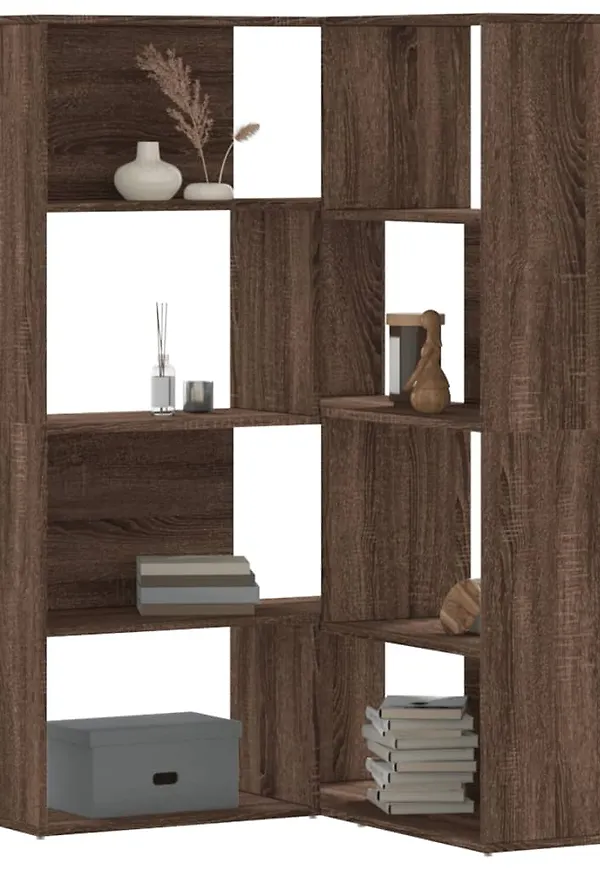 Otroligt fin hylla i brun färg gjord i ek.