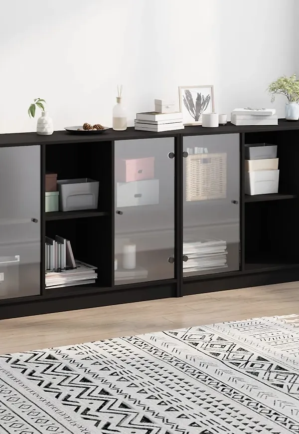 Svart vidaXL-serveringsbord i klassisk modell.