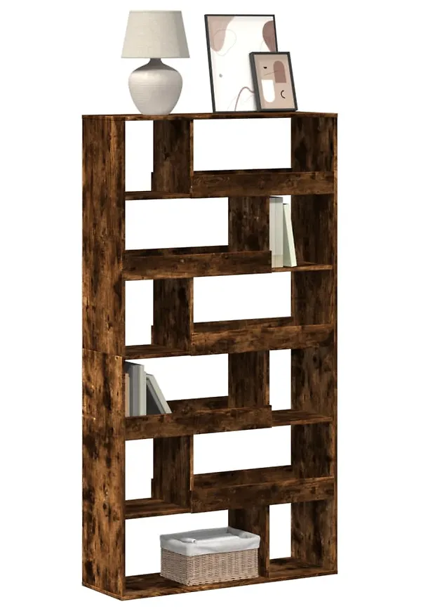 Mysig ekhylla i brunt från vidaXL.