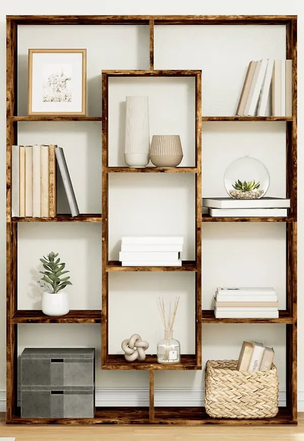 VidaXL bokhylla i ek som passar perfekt till hösten 2025!