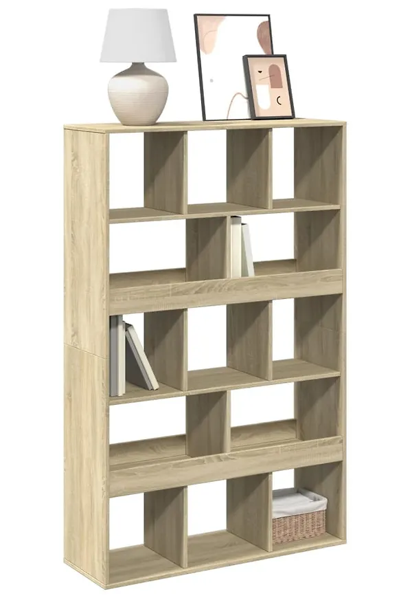 Otroligt fin vidaxl hylla i brun färg gjord i ek.