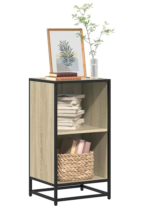 Otroligt snygg vidaxl hylla i brun färg gjord i ek.