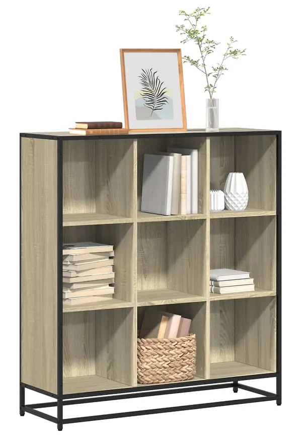 Brun vidaXL-förvaringshylla i söt modell.