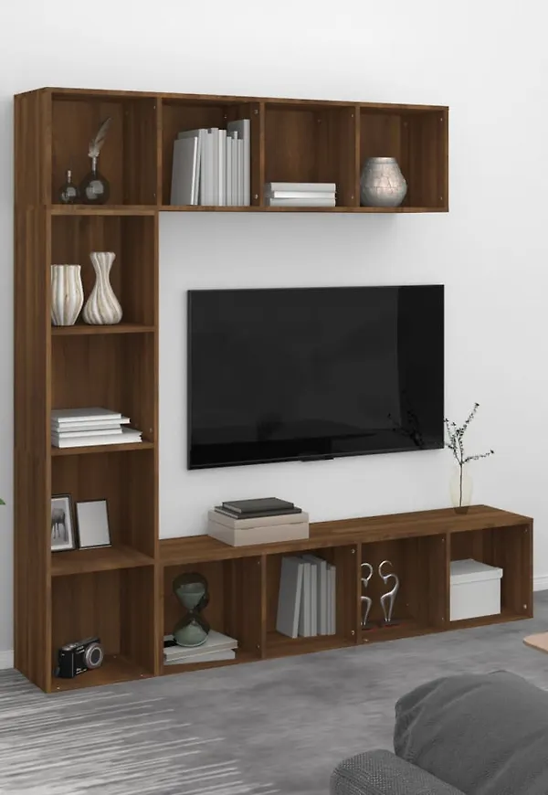 Otroligt snygg bokhylla i brunt från vidaXL.