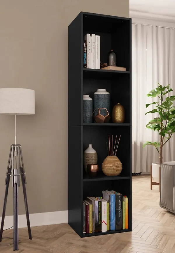 Exklusiv svart hylla 2025 från vidaXL.