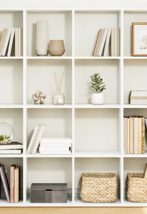 Trendig vit hylla 2025 från vidaXL.