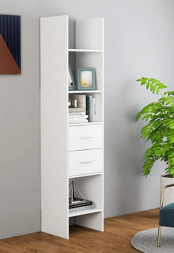 Vit vidaXL-hylla i vacker modell.