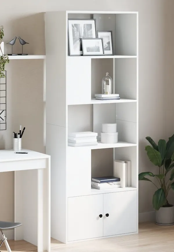 Skön hylla i vitt från vidaXL.