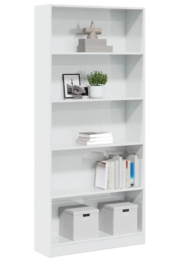 Vit vidaXL-hylla i cool modell.