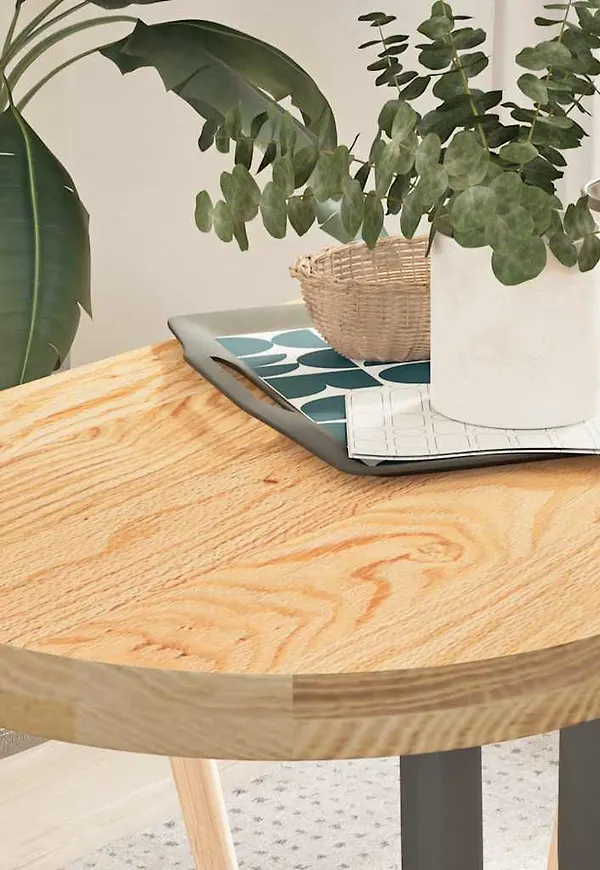 Trendig ekmatbord i brunt från vidaXL.