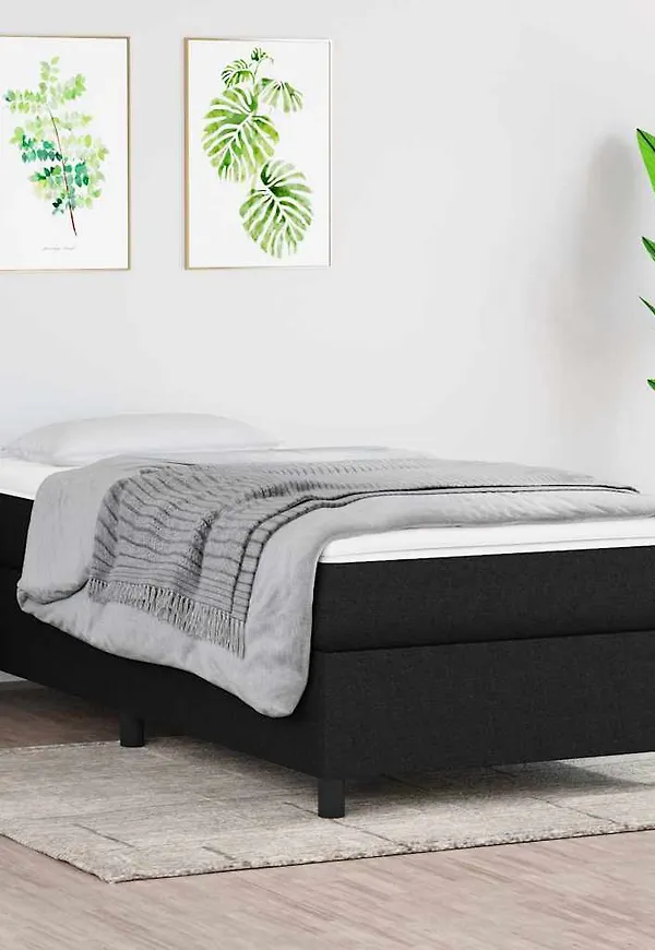 Modern säng i svart från vidaXL.