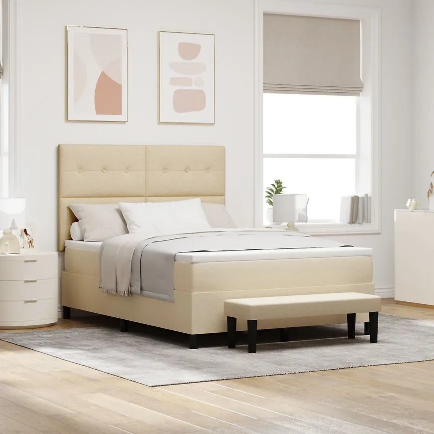 Mysig beige säng 2025 från vidaXL.