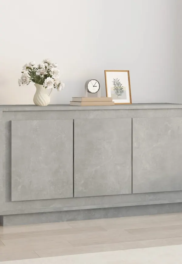 Stilren skåp i grått från vidaXL.