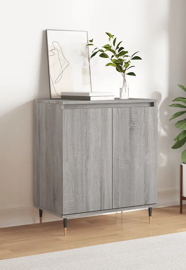 Modern vidaxl bord i grå färg gjord i järn.