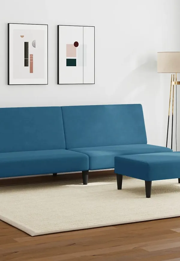 Blå soffa som passar perfekt till hösten 2025!