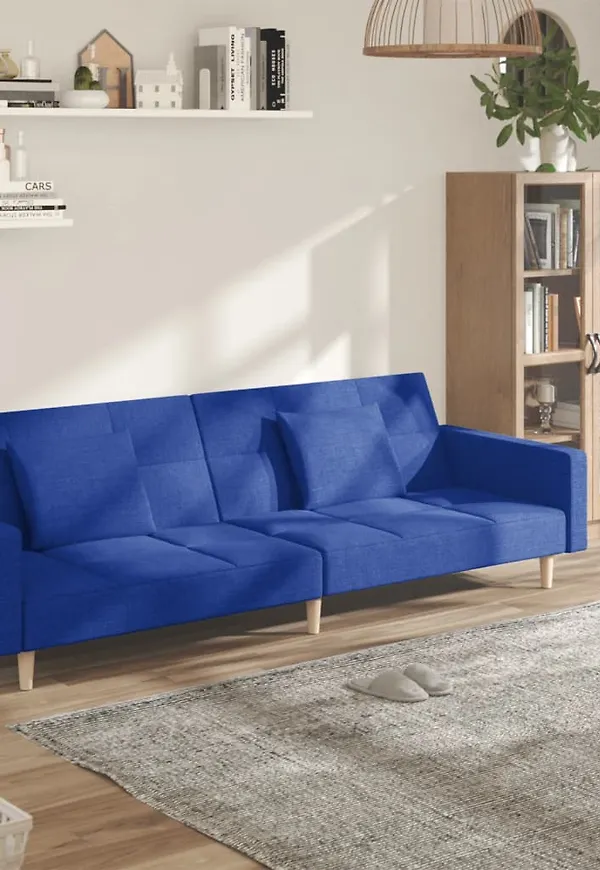 Blå soffa som passar perfekt till hösten 2025!