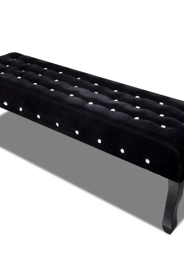 Svart vidaXL-bänk i exklusiv modell.