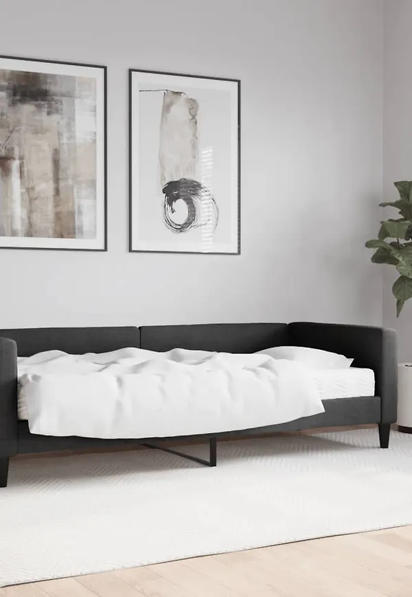 Riktigt trendig svart sängram 2025 från vidaXL.