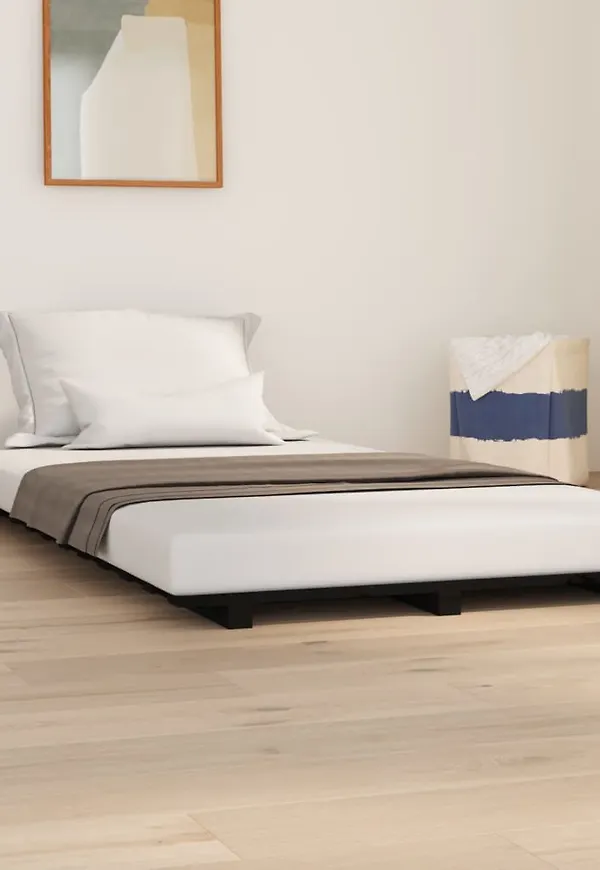 Snygg svart sängram 2025 från vidaXL.