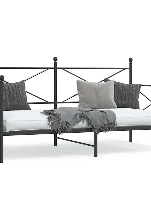 Svart vidaXL-ram i modern modell.