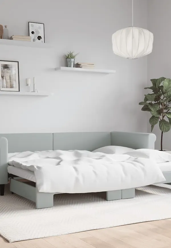 Fin grå säng 2025 från vidaXL.