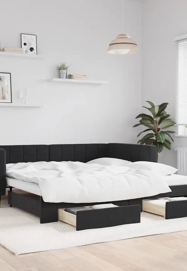 Snygg svart säng 2025 från vidaXL.