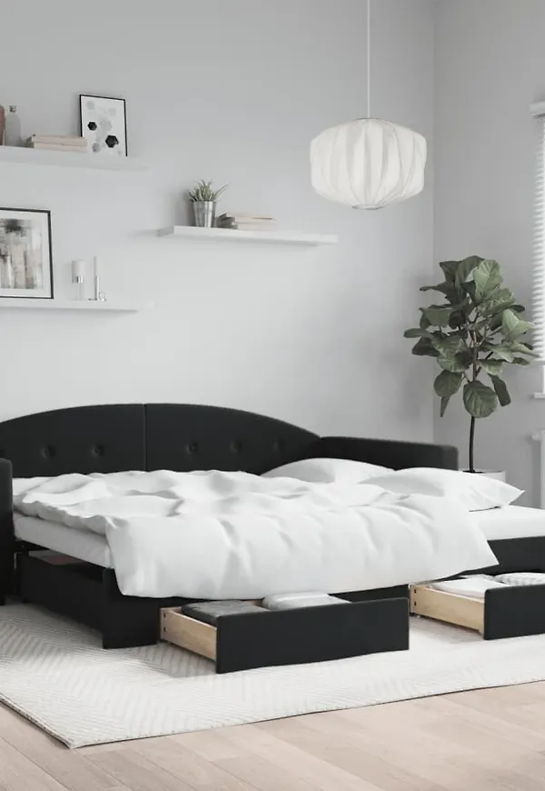 Modern Säng som passar bra vid många olika tillfällen.